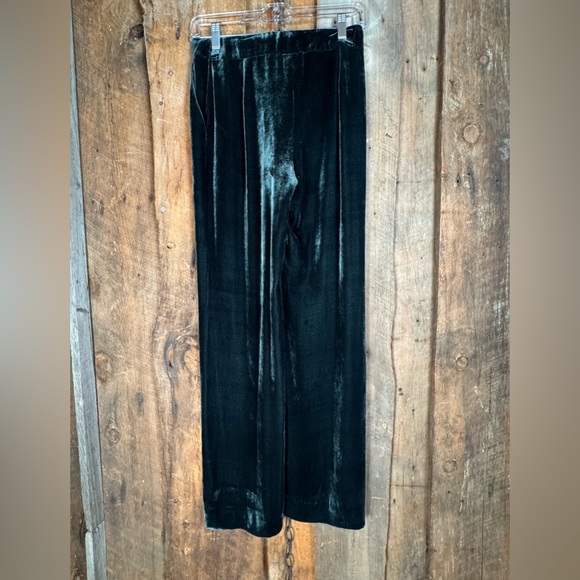 Etro Dark Green Velvet Pants- Size IT/40. - US/4 - Picture 5 of 15